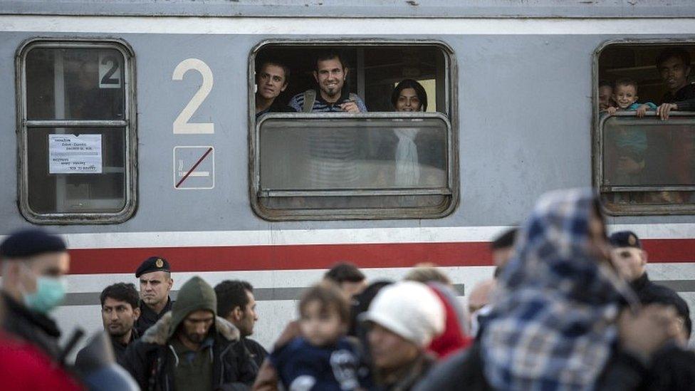 Train at Cakovec, Croatia, on 17 October 2015