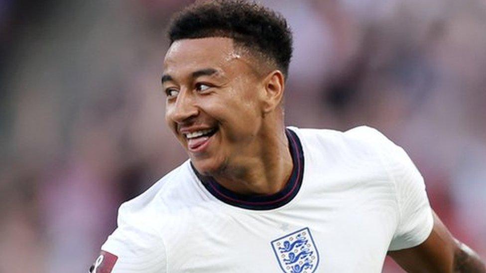 Jesse Lingard playing for England