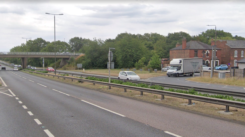 The A52 near Borrowash