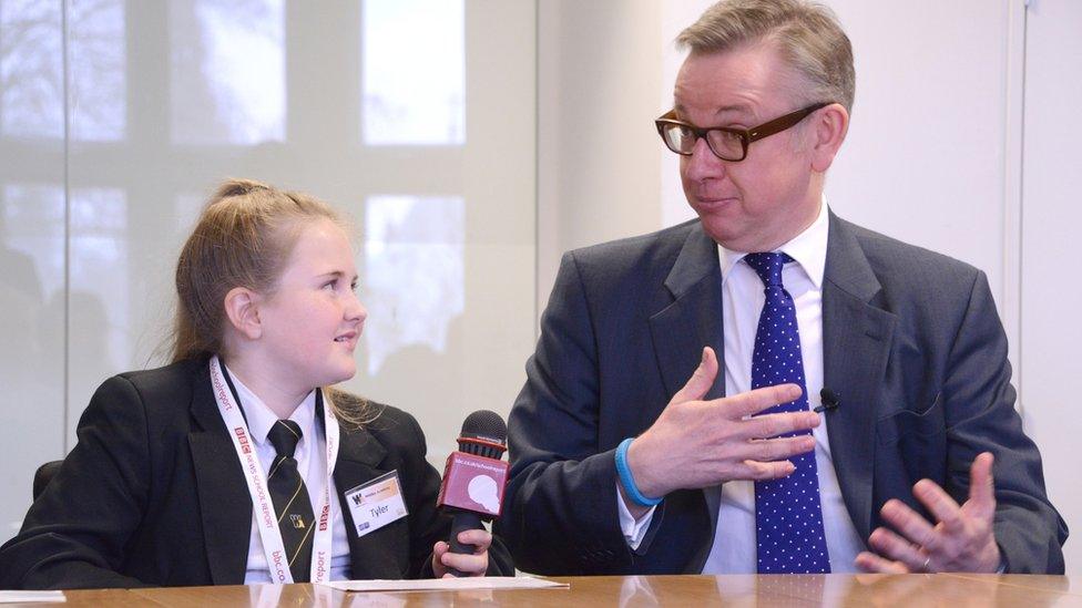 School Reporter and Micheal Gove