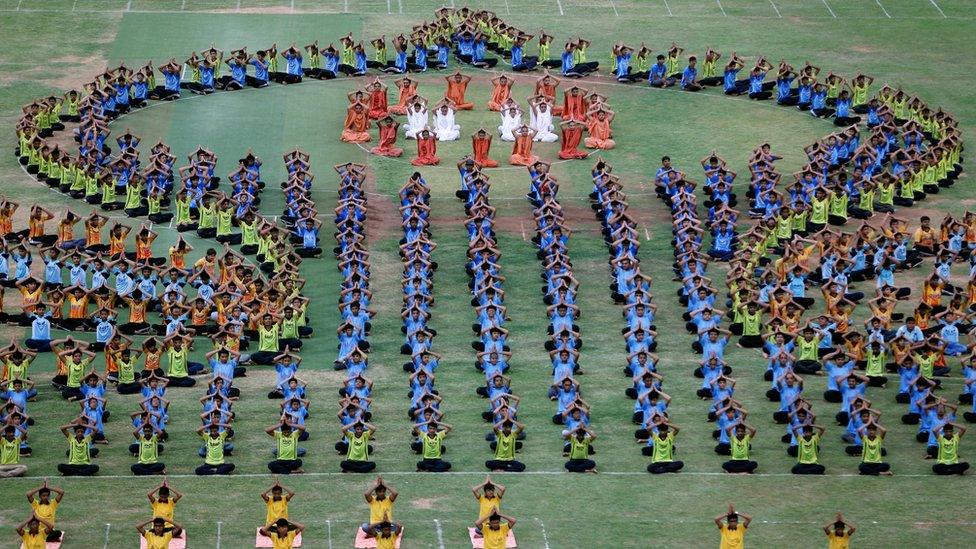 World Yoga Day in Ahmedabad, India