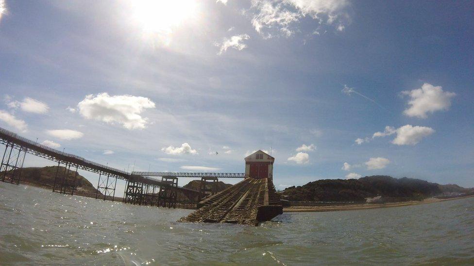 The old Mumbles Lifeboat Stati