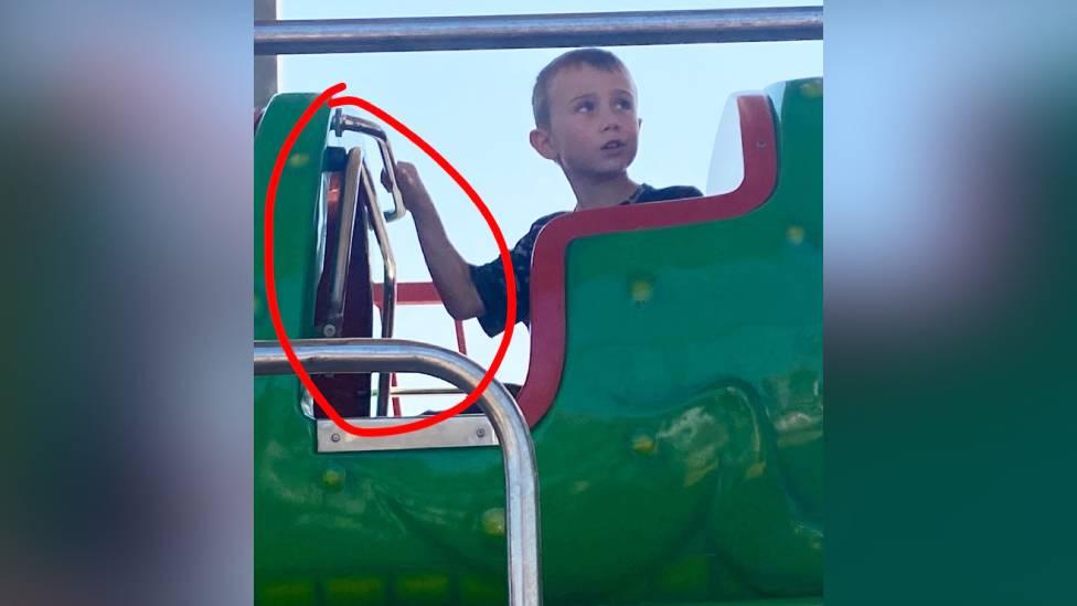 James on the rollercoaster