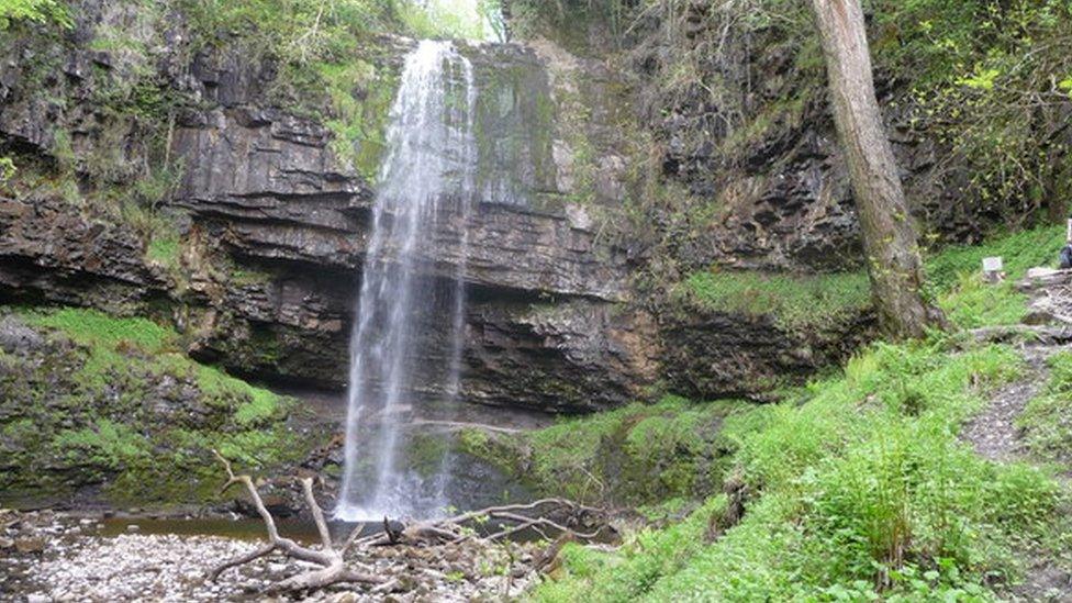 Henrhyd Falls from below