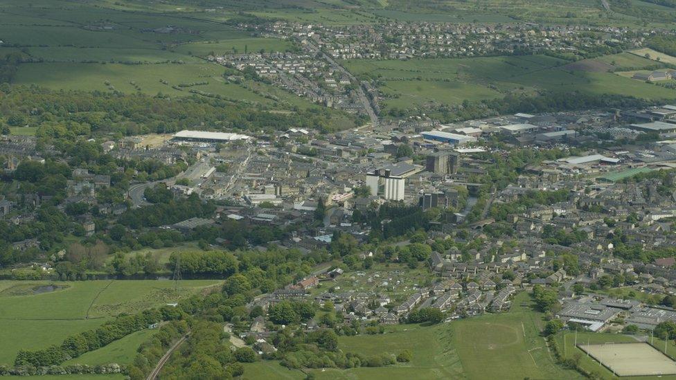 Aerial view of Brighouse