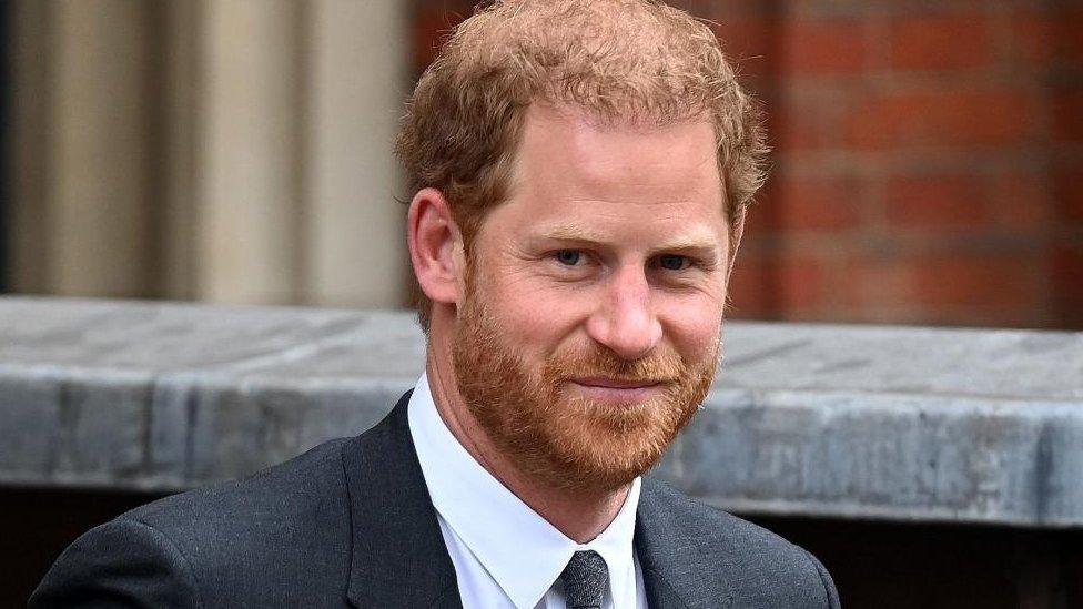 Prince Harry departs the High Court in London