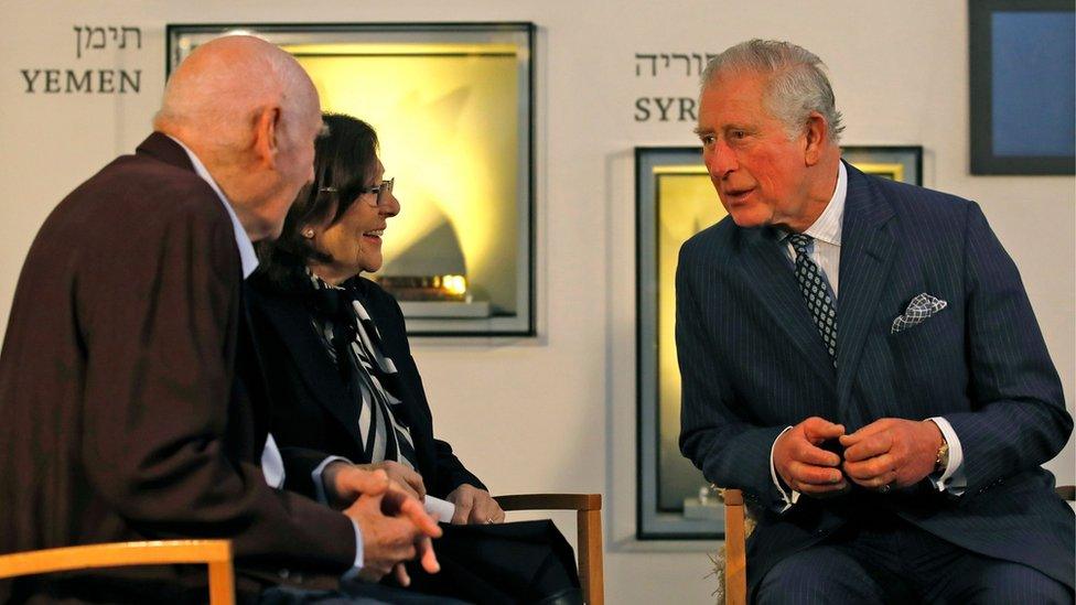 The Prince of Wales with George Shefi and Marta Wise