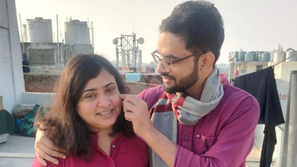 Umar Khalid and Banojyotsna Lahiri