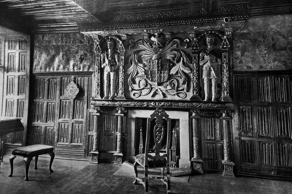 The Oak Parlour at Gwydir Castle