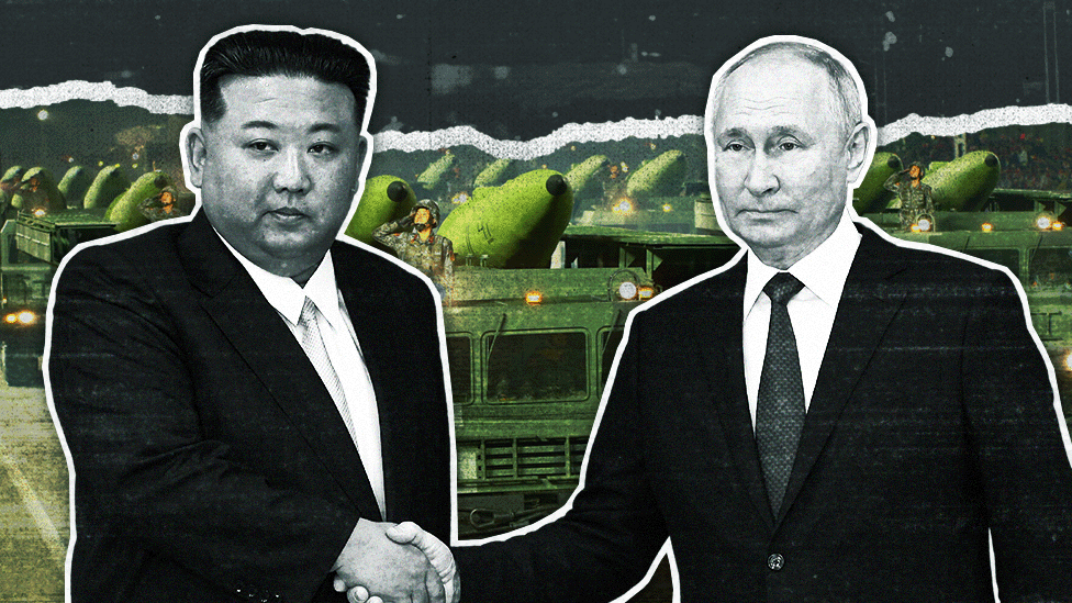 Kim Jong Un and Vladimir Putin