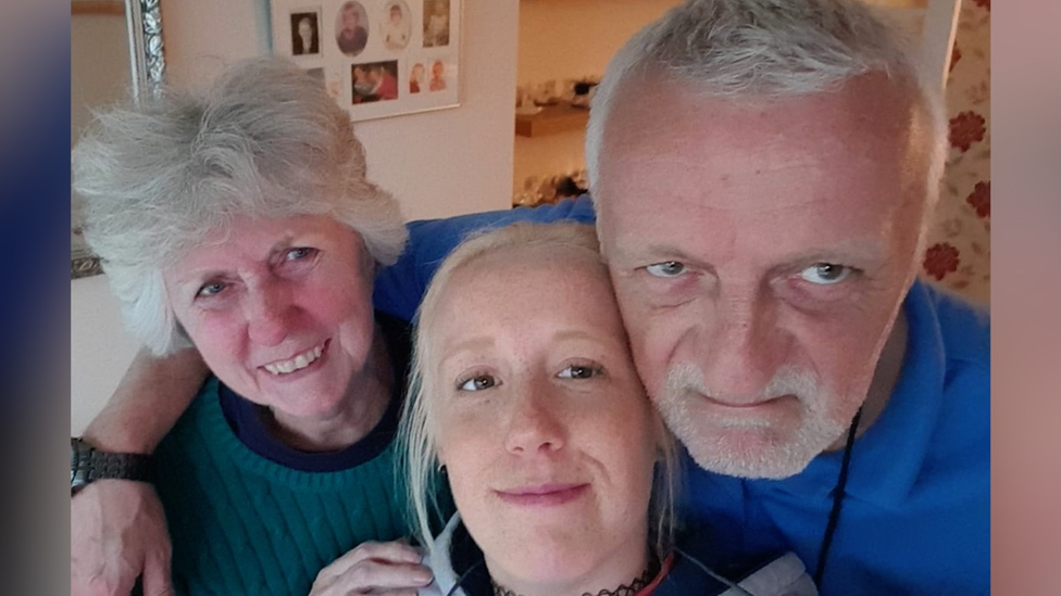 Rick with his mum and daughter