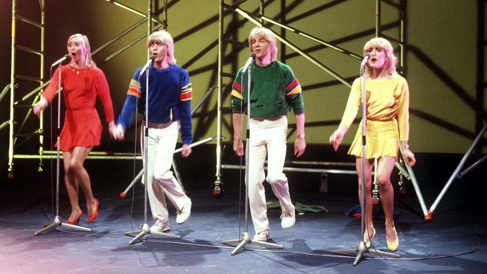 Bucks Fizz pictured in 1981