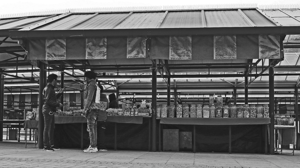 Dudley Market during lockdown