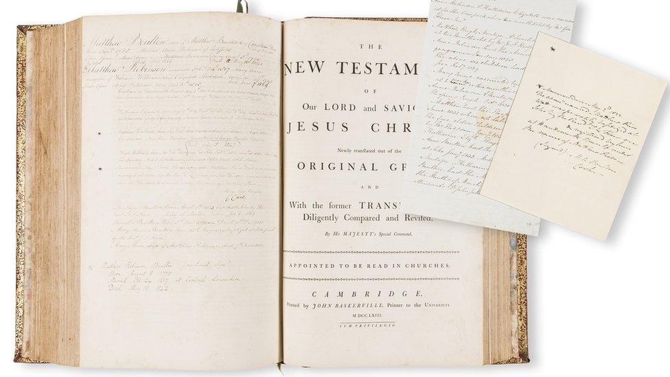 Matthew Boulton's family bible