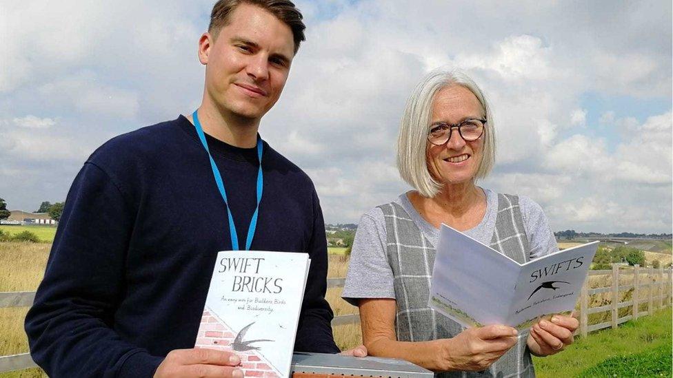 Councillor James Gibson and Helen Lucy