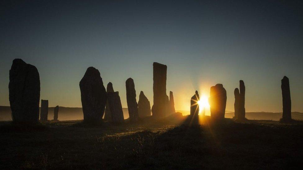 Photo of Callanish Stones at sunrise