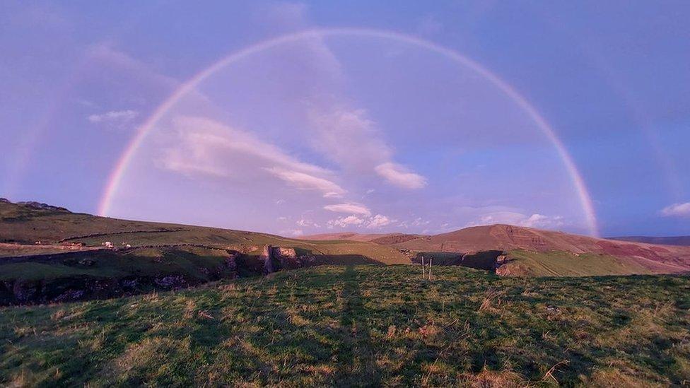 Rainbow from Winnats Pass