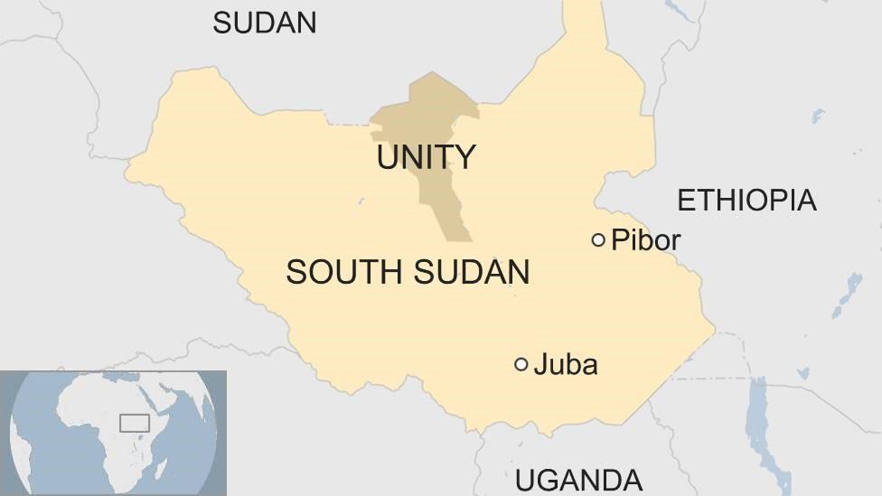 Map of South Sudan