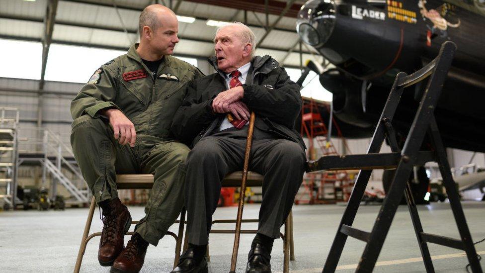 "Johnny" Johnson and Wing Commander John Butcher