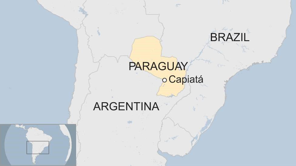 Map of Paraguay