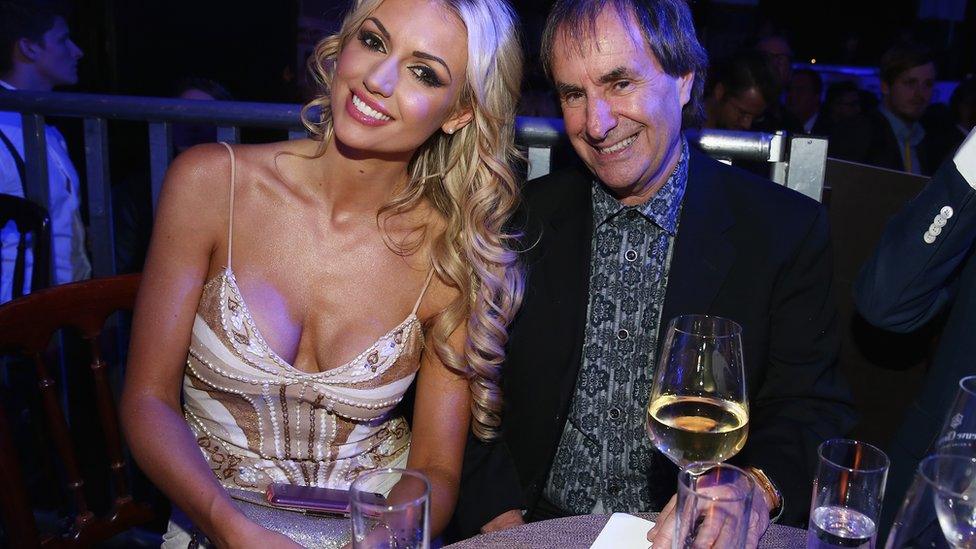 Rosanna Davison pictured with her father, singer Chris de Burgh