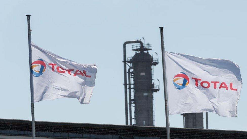 A general view of a Total Oil refinery in Antwerp