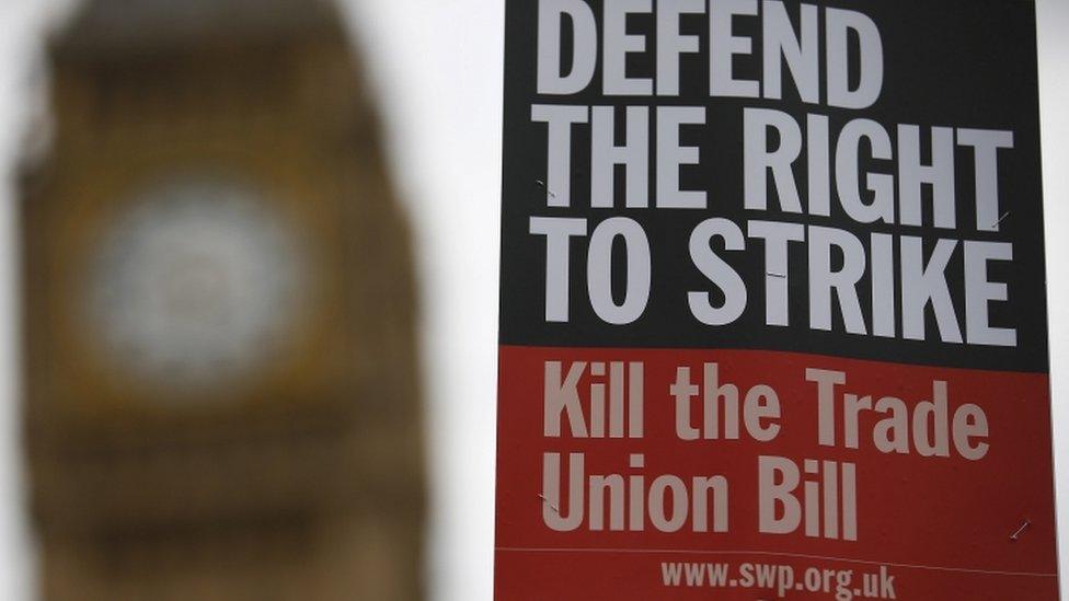 Trade Union Bill poster