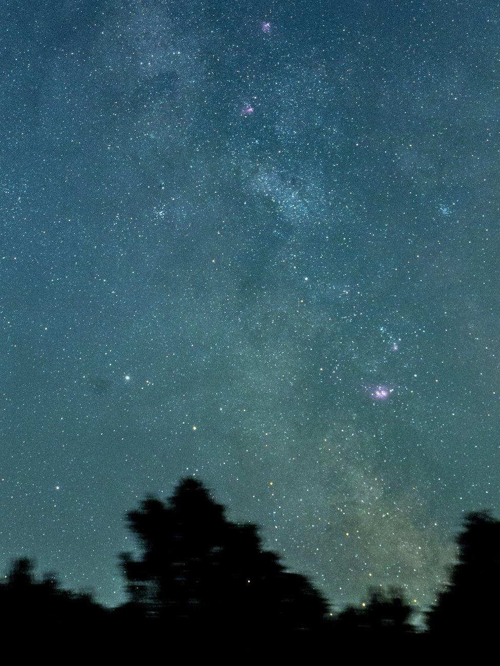 Centre of Milky Way over Graffham Common