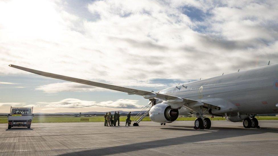 RAF personnel preparing to deploy from RAF Lossiemouth this afternoon