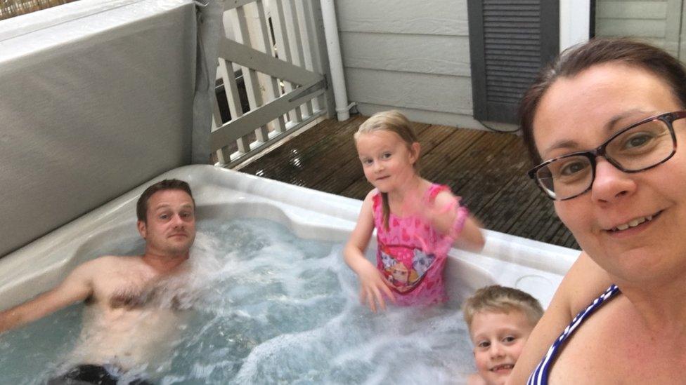 Francesca Day and family on holiday