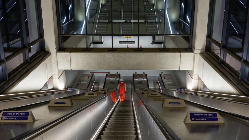 Nine Elms escalator