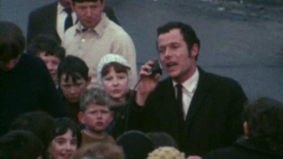 Eamonn McCann speaking in Derry