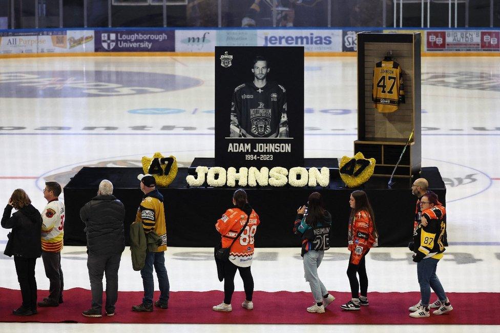 Adam Johnson memorial