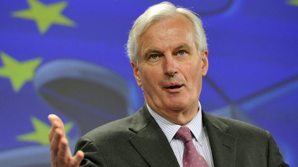 EU internal market and services commissioner Michel Barnier gives a press conference on June 26, 2013 at EU headquarters in Brussels to present his plan for a new European fund for long-term investment.