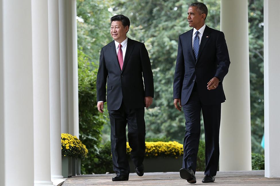Xi Jinping and Barack Obama