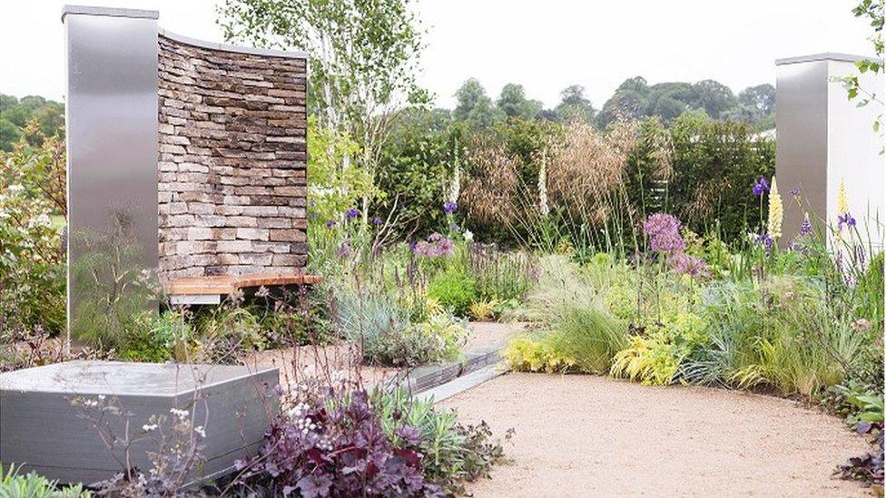 Cruse Bereavement Care temporary memorial garden at the RHS Chatsworth flower show in 2016