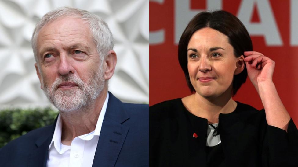 Jeremy Corbyn and Kezia Dugdale