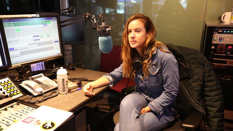 Charlie Webster speaking in The Next Episode studio