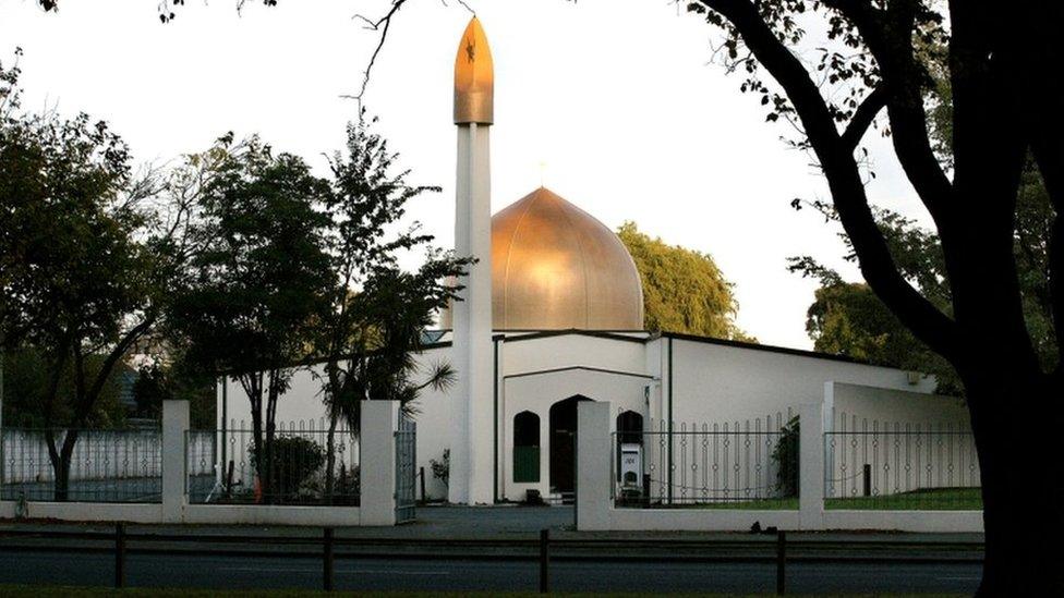 A file picture of the Al Noor Mosque on Deans Avenue in Christchurch, New Zealand