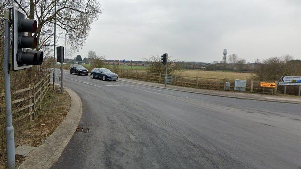 Traffic lights on Welton Road would be replaced by a large roundabout