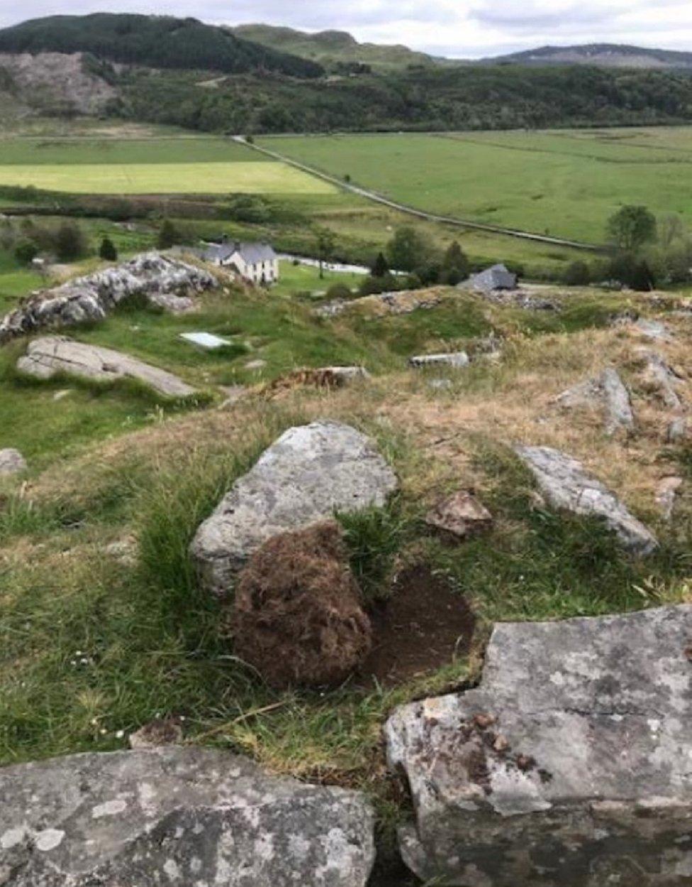 Holes at Dunadd