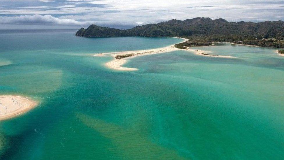 Image of Awaroa Inlet on New Zealand's South Island - February 2016