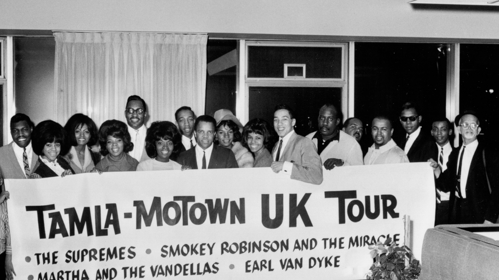 Some of the biggest Motown stars pose in Britain