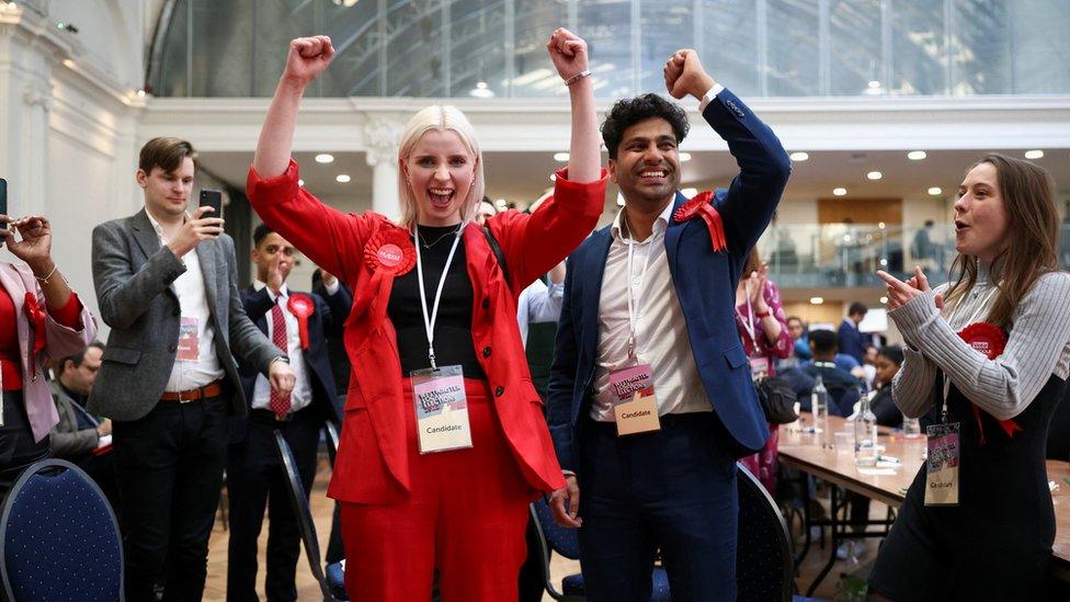 Labour celebrate at Westminster City Council