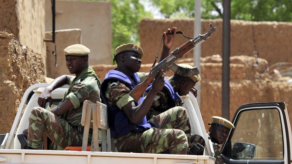 Soldiers in the nearby town of Gorom-Gorom