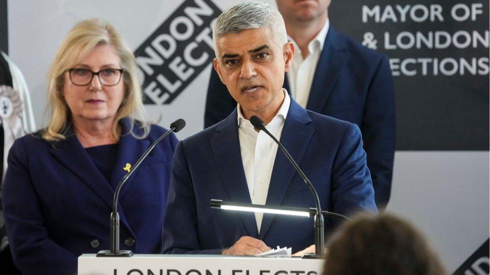 Sadiq Khan and Susan Hall