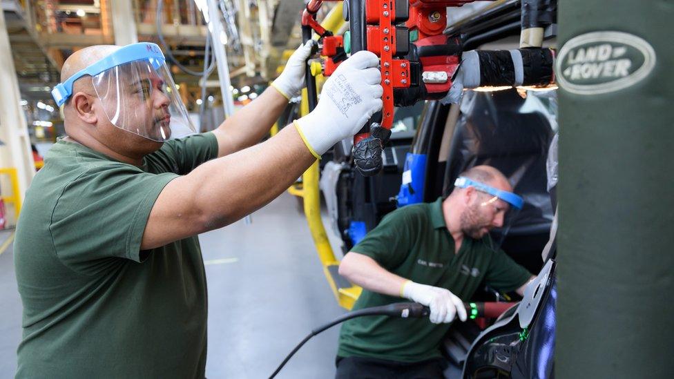 Jaguar Land Rover workers