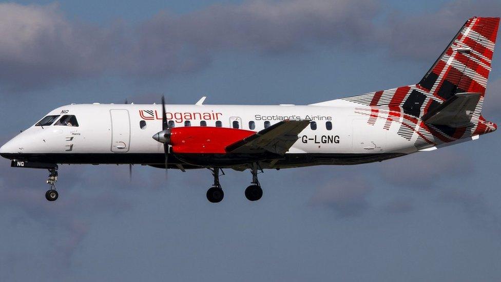 Loganair aircraft.