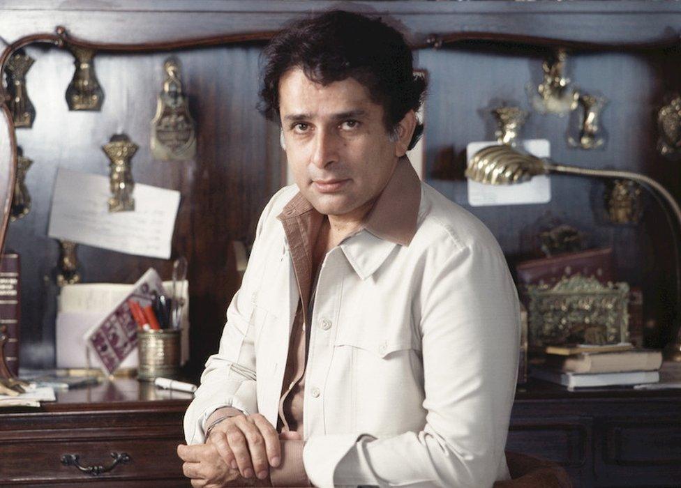 Shashi Kapoor in his study