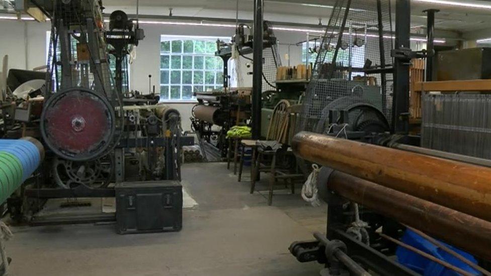 Silk machines at Whitchurch Silk Mill